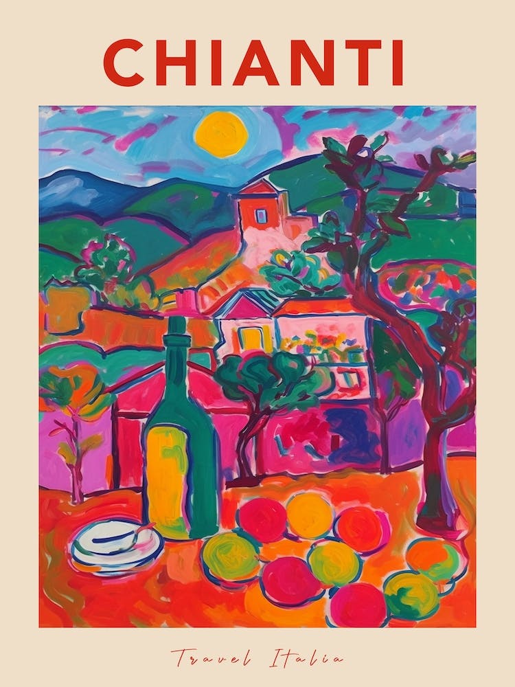 Chianti Italia Travel Poster