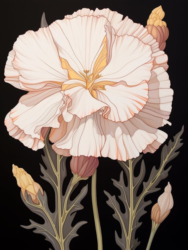 Flower Illustration Carnation Dianthus 8