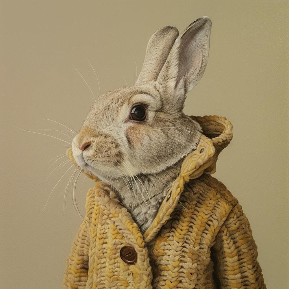Rabbit In A Coat