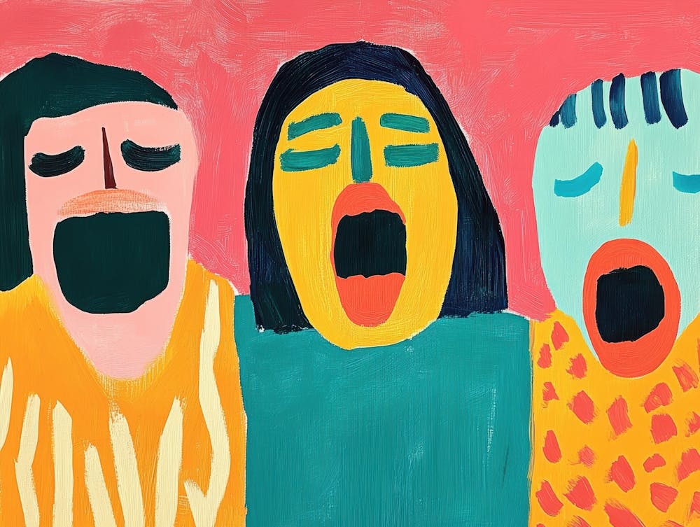 Three Women Singing