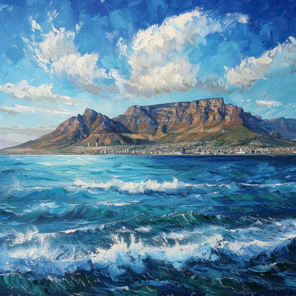 A Table Mountain In Cape Town Oil Painting Illus 1720033937 1