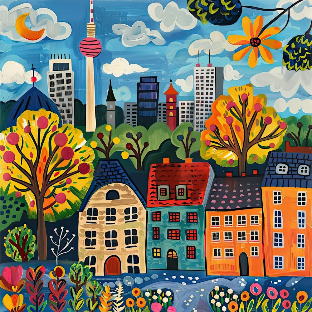 Kinder-Reiseillustration Berlin 1