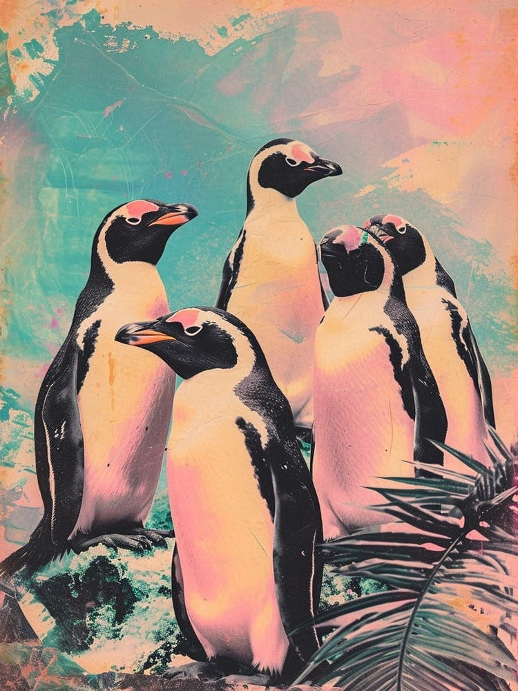 Kitsch Penguin Collage 4
