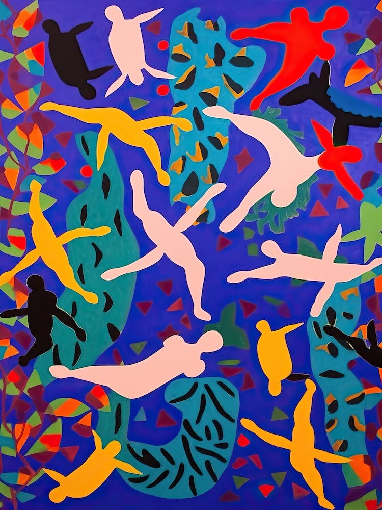 Tauchen im Stil von Matisse 1