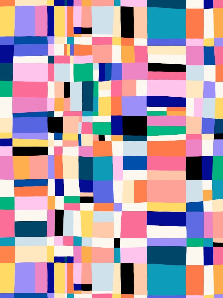 Austin Painted Abstract - Candy