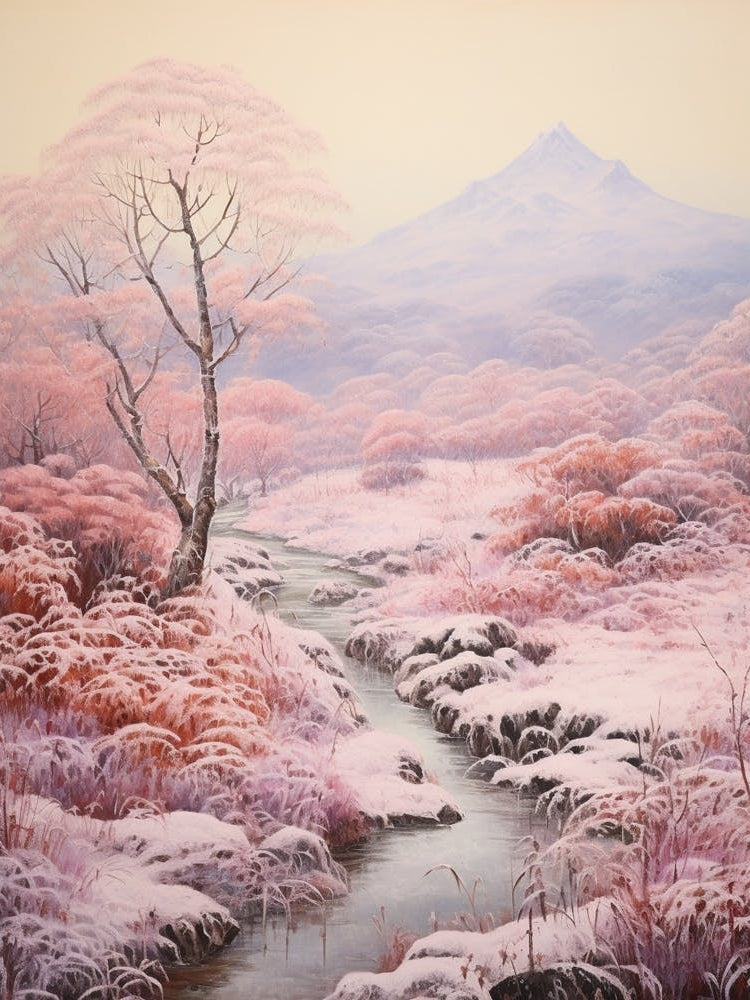 Dreamy Winter Painting Fuji Hakone Izu National Park Japan 1
