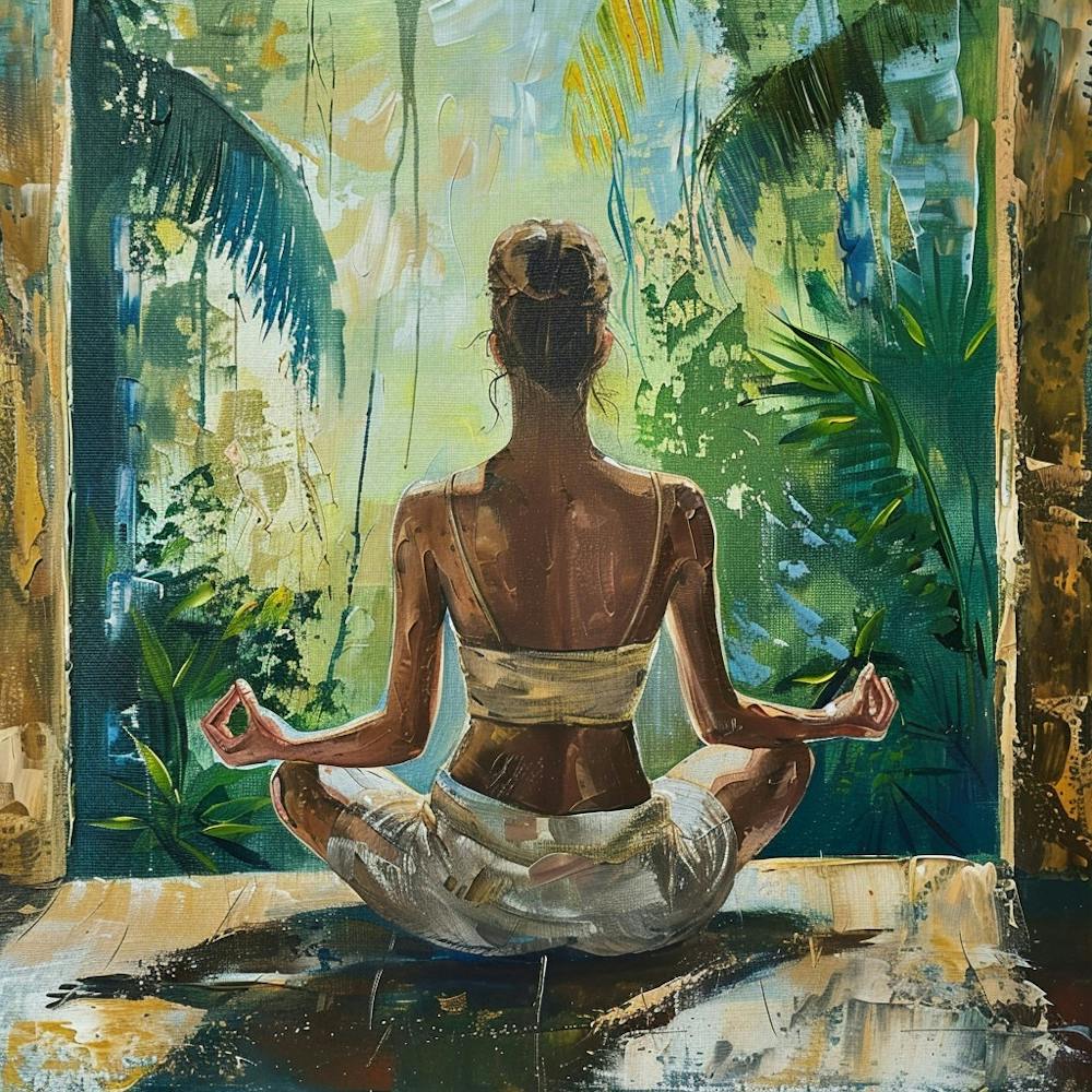 A Yoga Session Oil Painting Illustration 1718673829 1