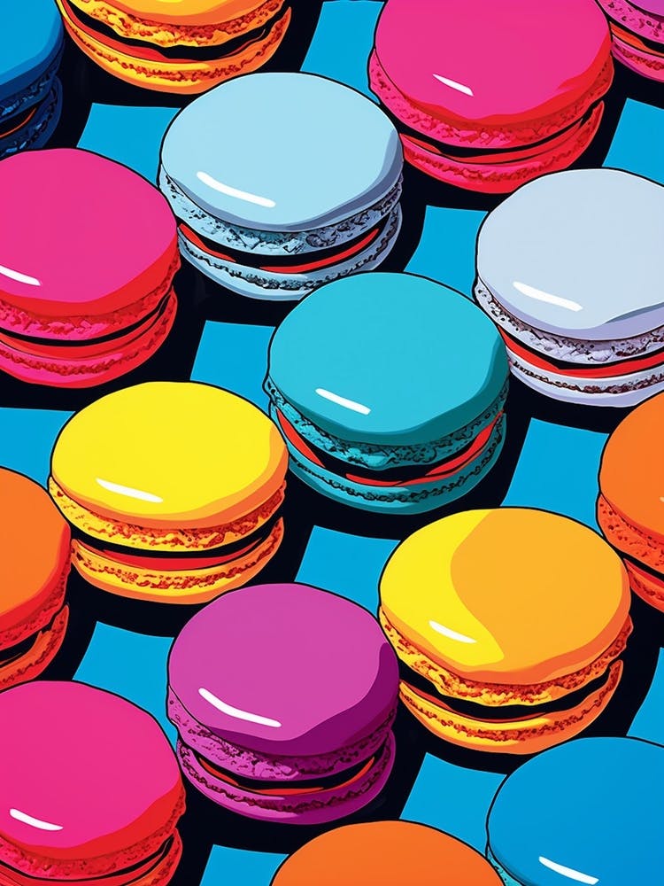 Pop Art Macaron Pattern 2