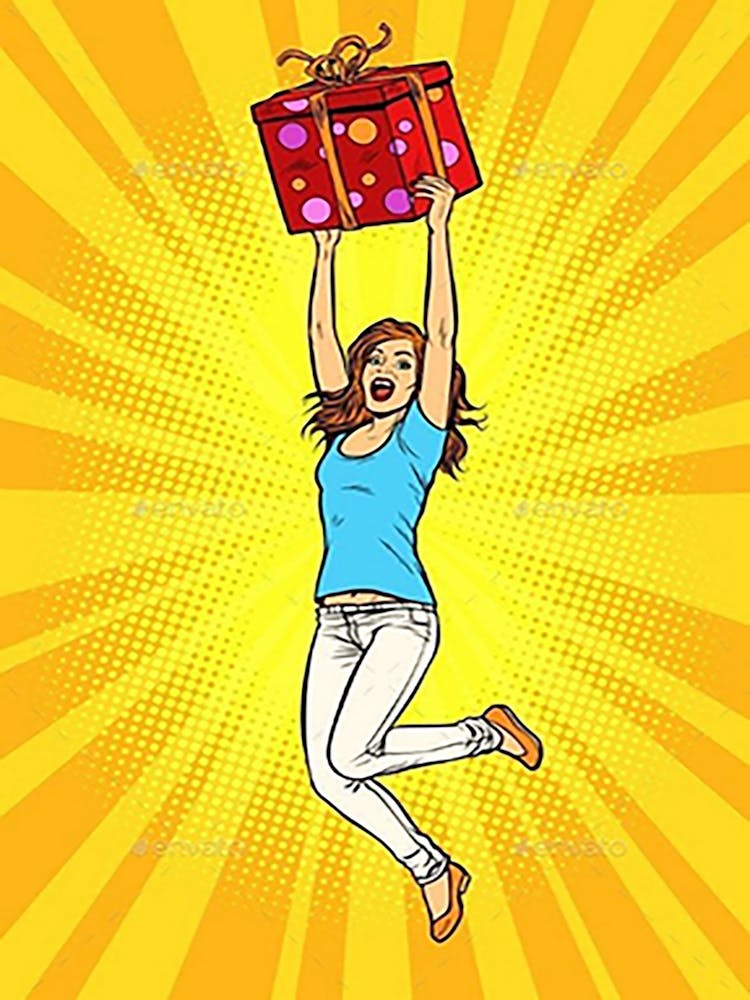 Girl With A Present