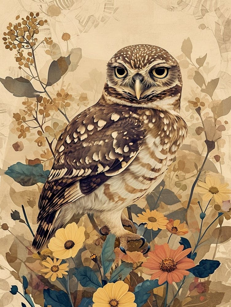 Burrowing Owl Painting 2