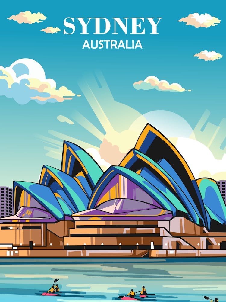 Travel Poster Sydney Australia
