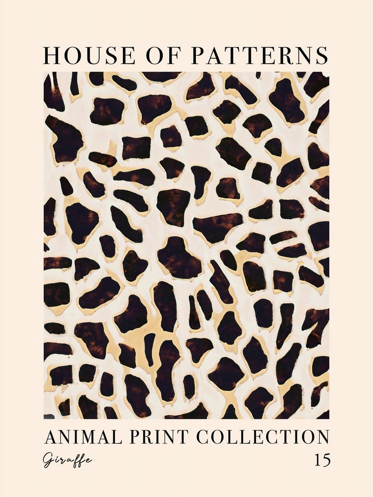 House Of Patterns Giraffe Animal Print Pattern 4