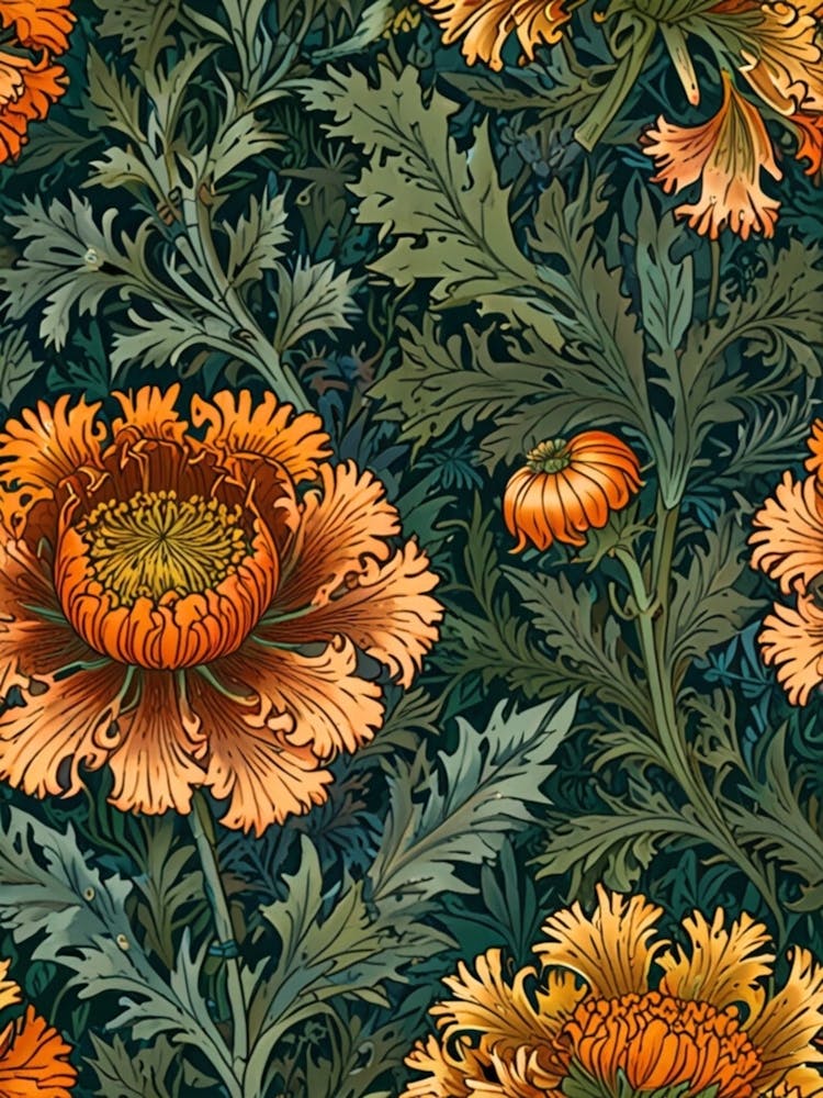 William Morris Carnations 3