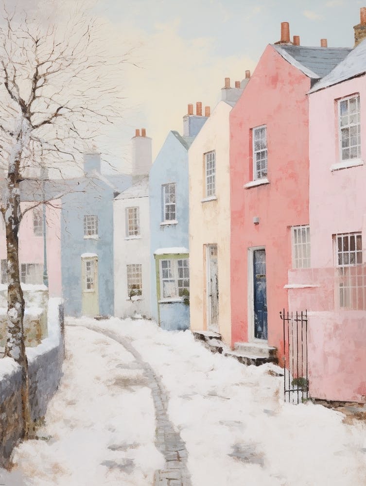 Dreamy Winter Painting Bristol United Kingdom 1