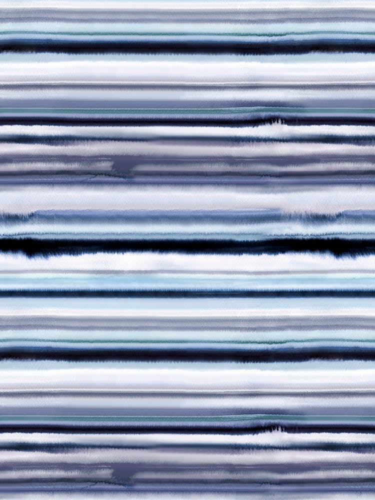 Degrade Stripes Watercolor Navy