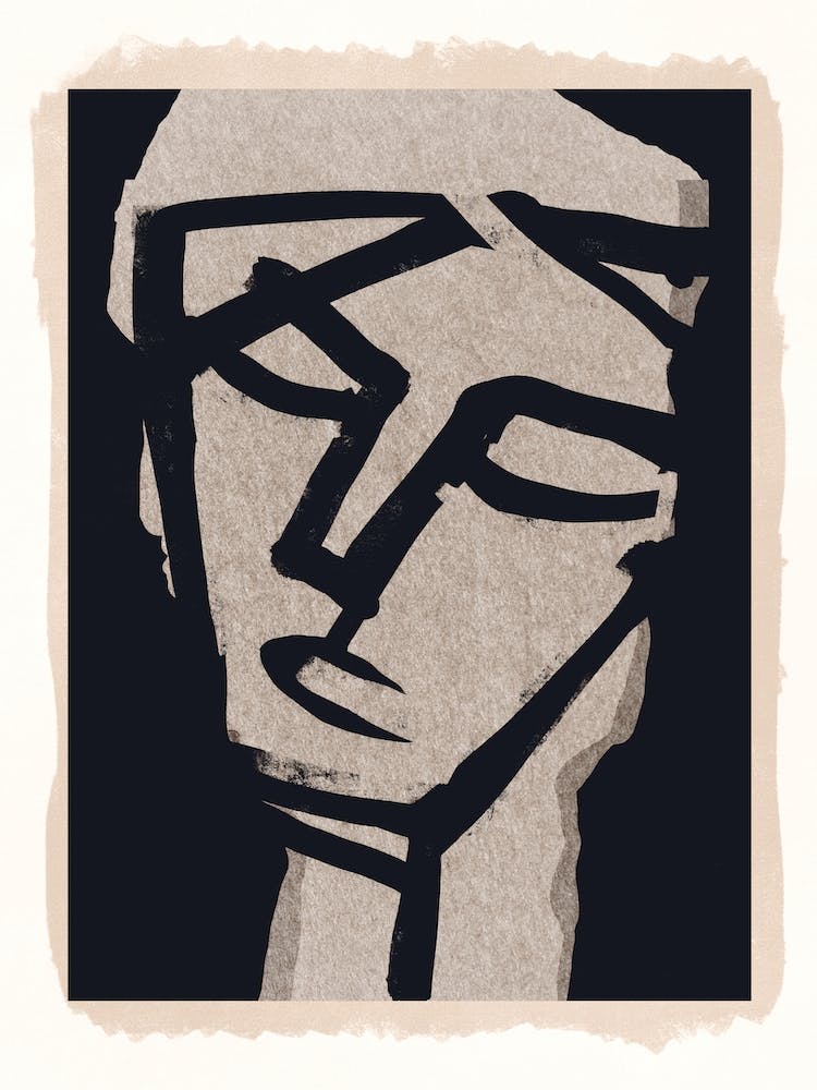 Modern Abstract Art Face 22