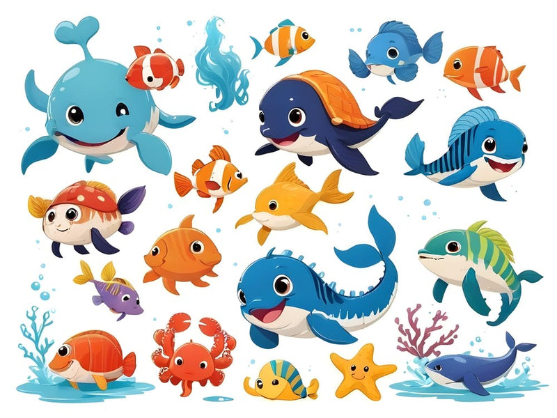 Cute Marine Animals Collection 1