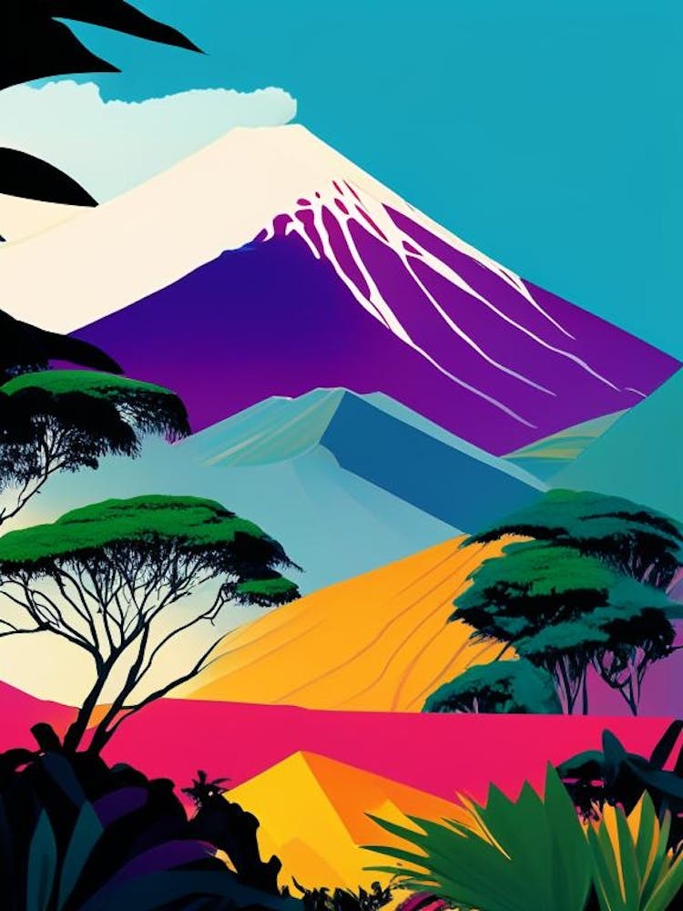 Mount Kilimanjaro National Park Tanzania Pop Matisse