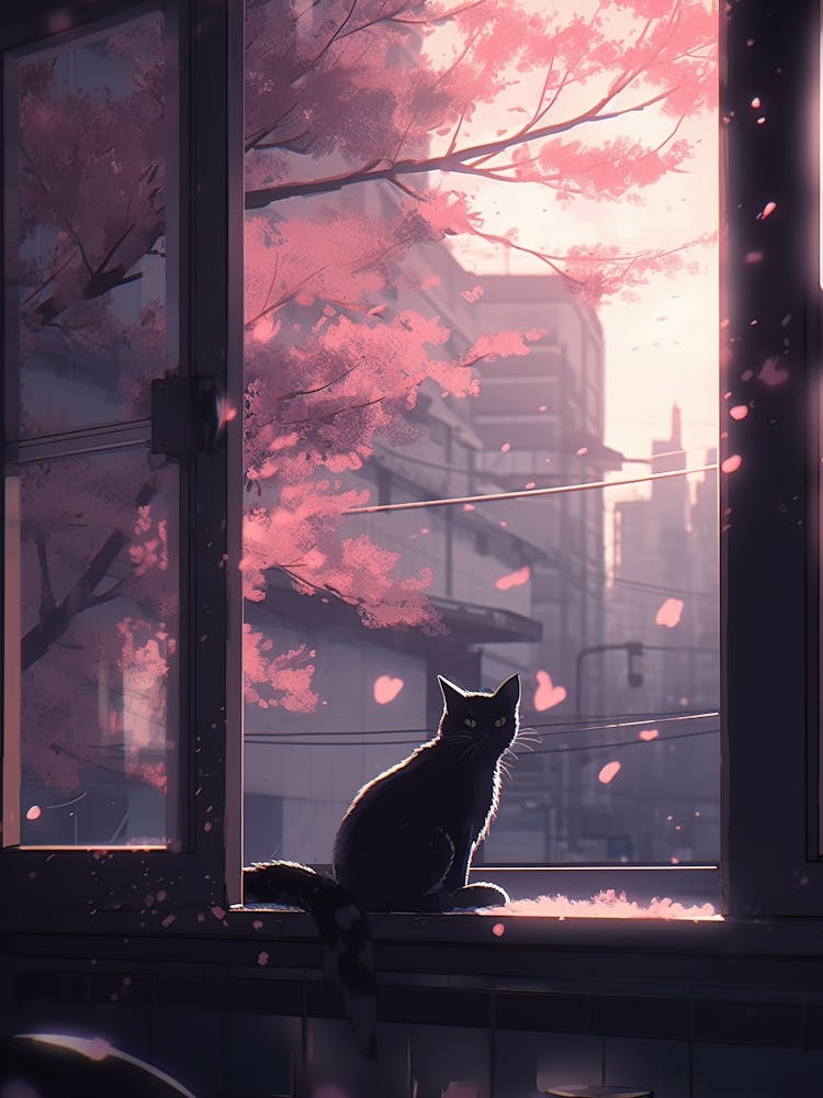 Cat In The Window
