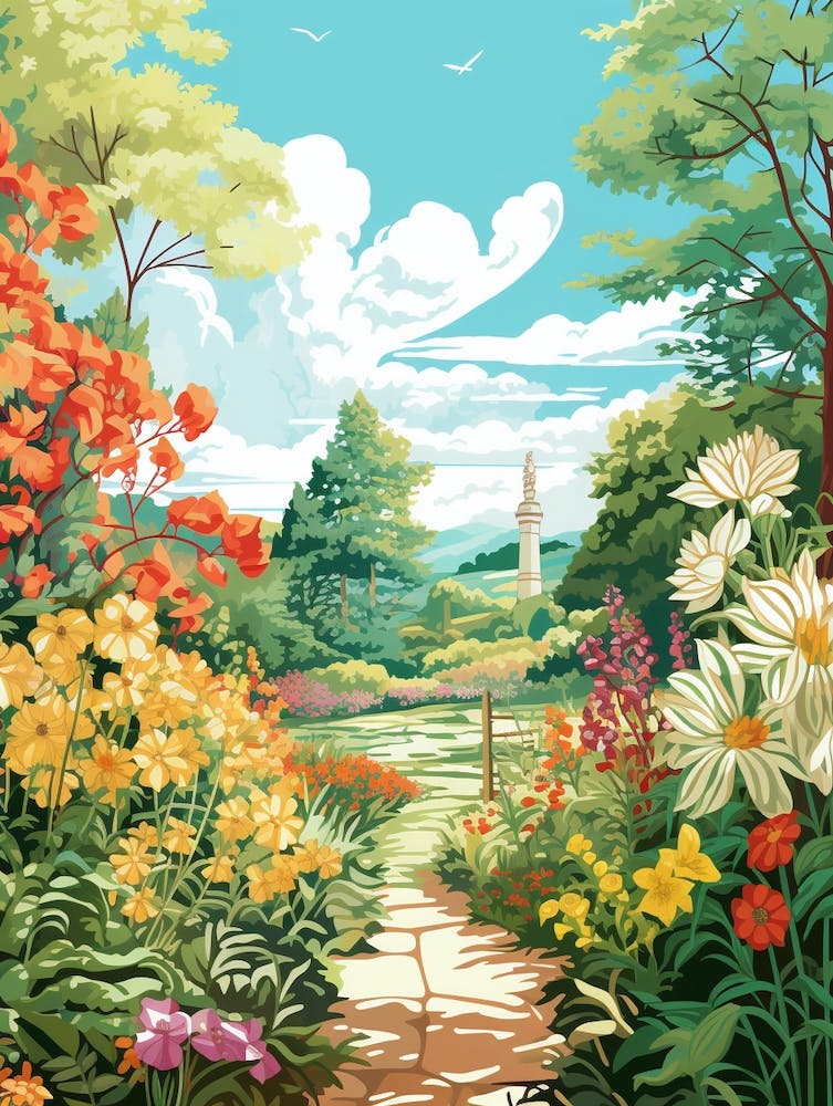 Smith College Botanic Garden Usa Illustration  1  