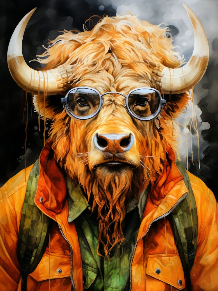 Bull In Glasses animal