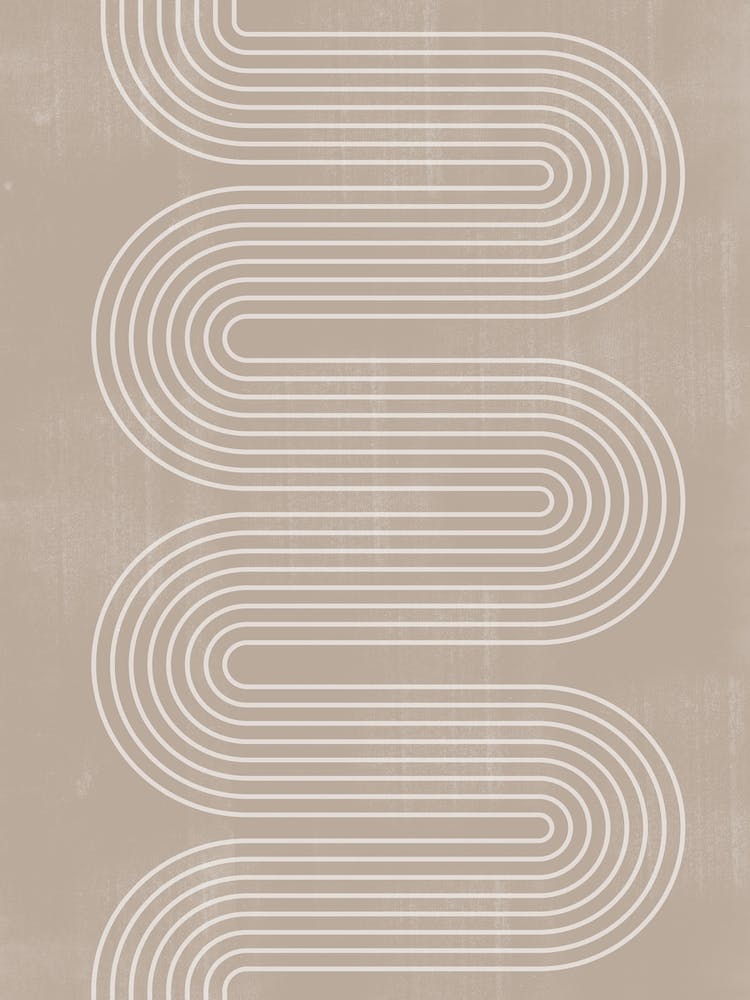 Trendiges Modernes Design Minimalistische Form Beige und neutrale Farbe
