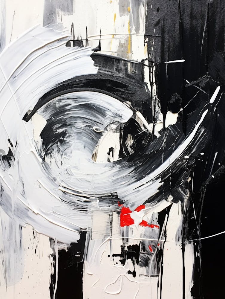 Vibrant Contrasts Abstract Black And White 5