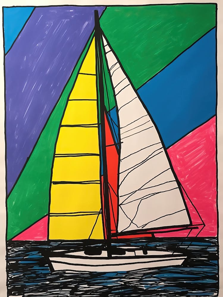 Sailing Pop Art 1