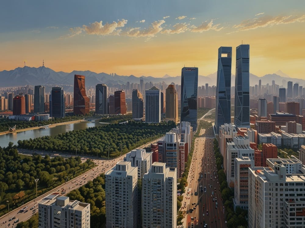 Skyline Of Shanghai art