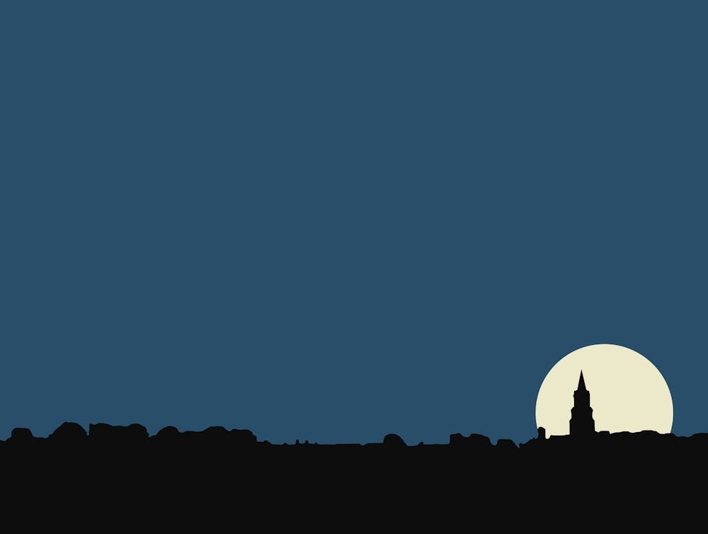 Berwick upon tweed night silhouette landscape 1