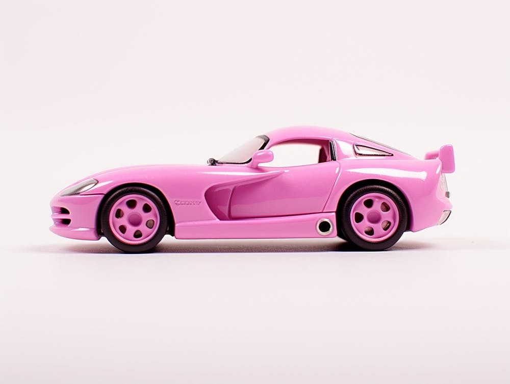 Toy Car Dodge Viper Pink