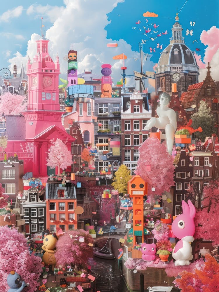 Amsterdam   Retro Collage Style 4