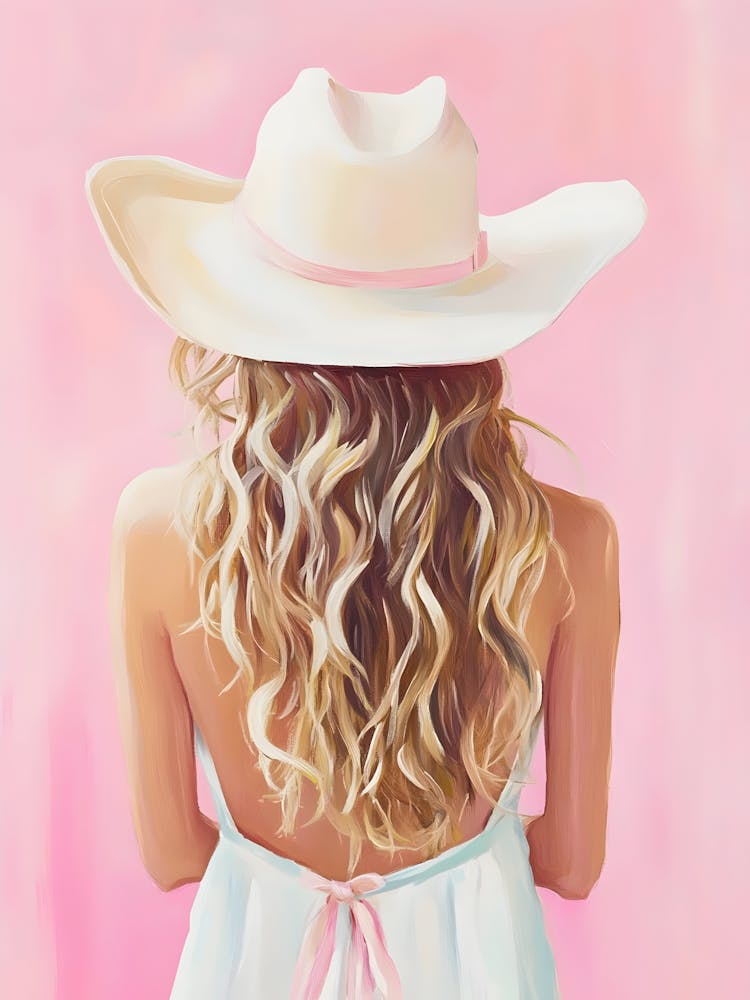 Cowgirl In Hat