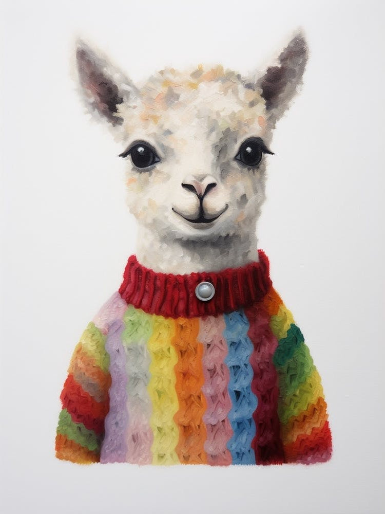 Baby Animal Wearing Sweater Alpaca4