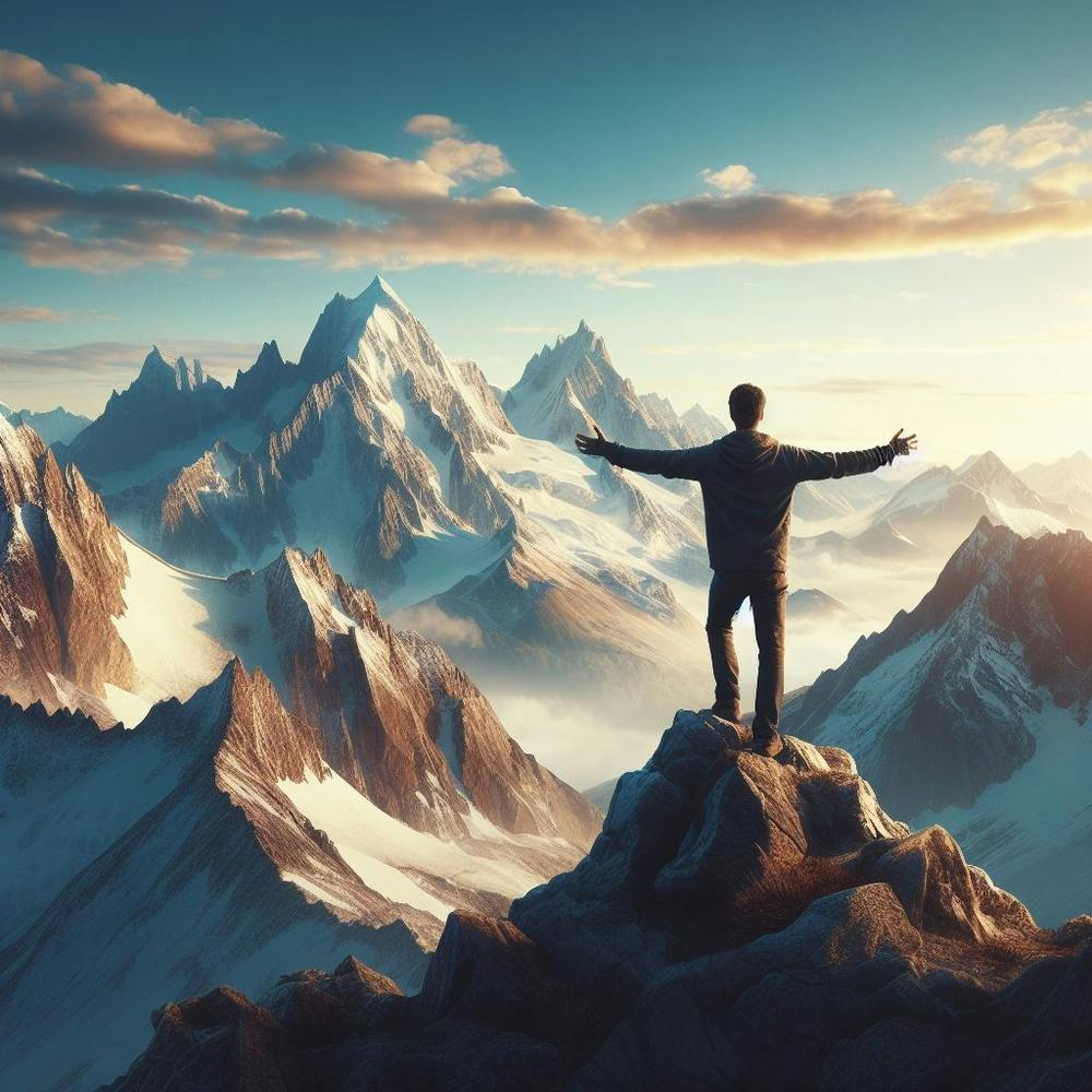 Man on top