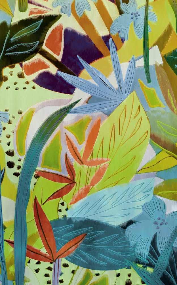 Jungle Collage Painting