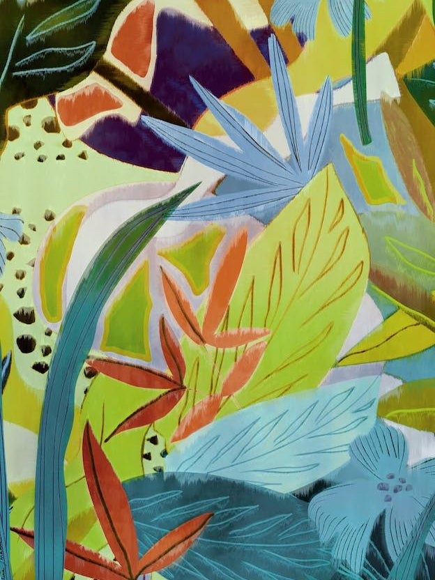 Jungle Collage Painting