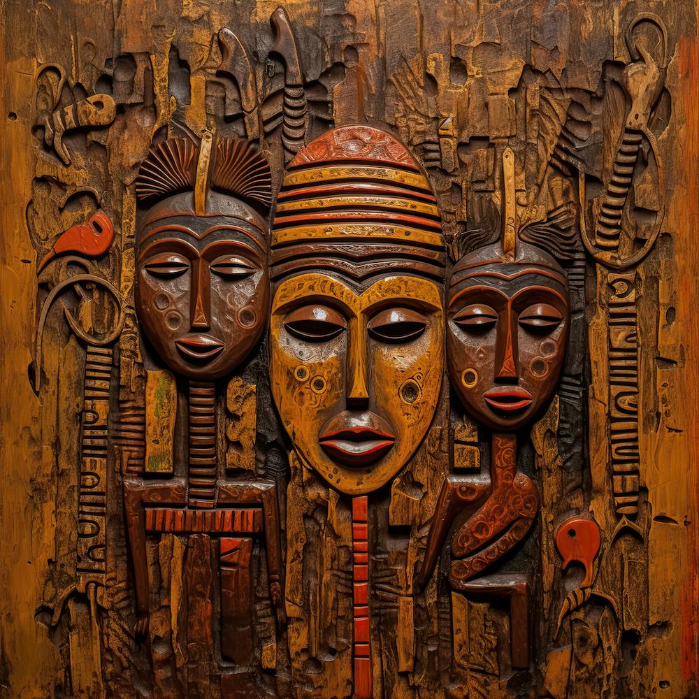 African tribe Masks