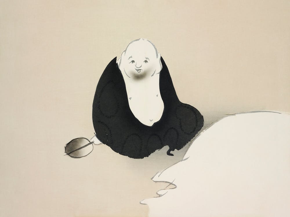 Old Man From Momoyogusa –Flowers Of A Hundred Generations (1909), Kamisaka Sekka