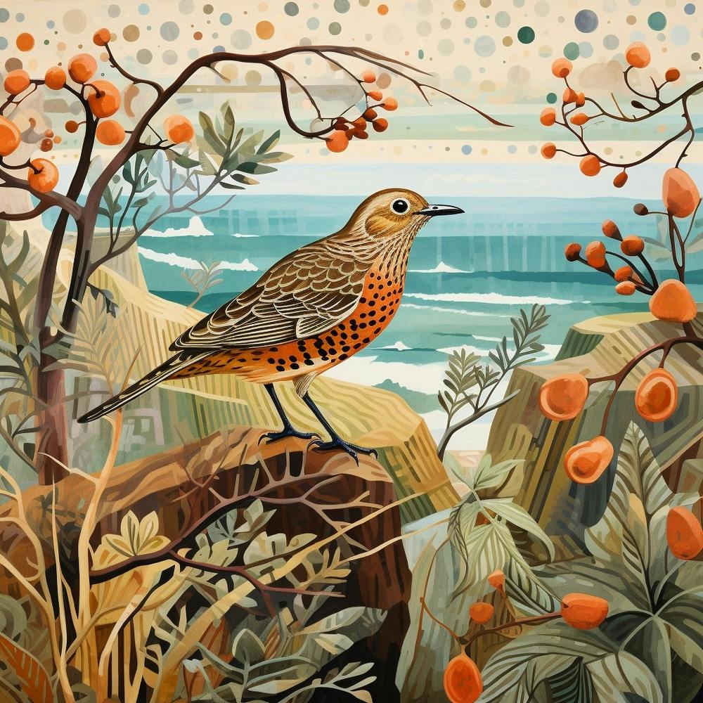 Bird In Nature Hermit Thrush 1