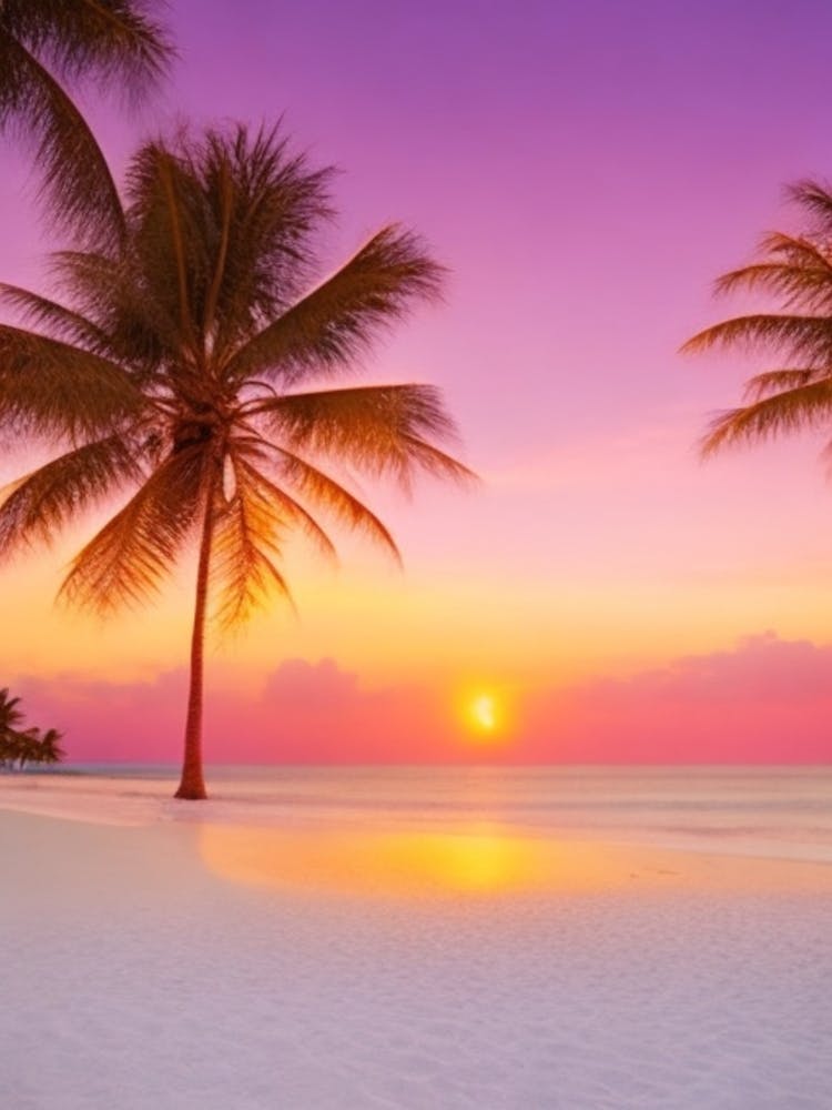 Sunset on a Tropical Beach 5