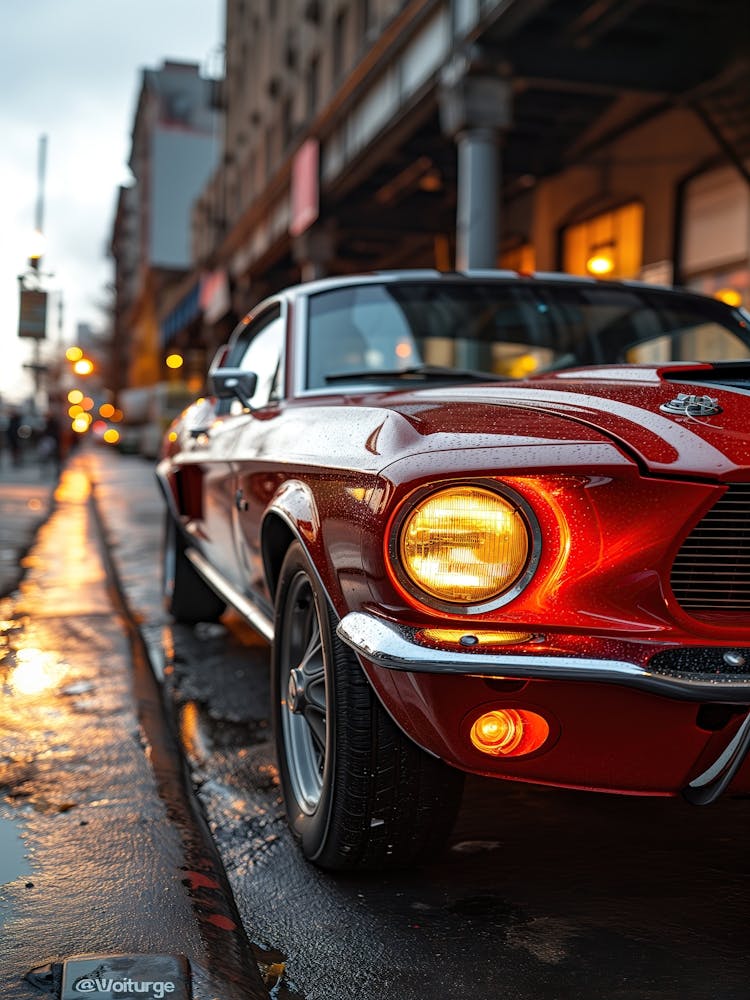 Ford Mustang rouge 1
