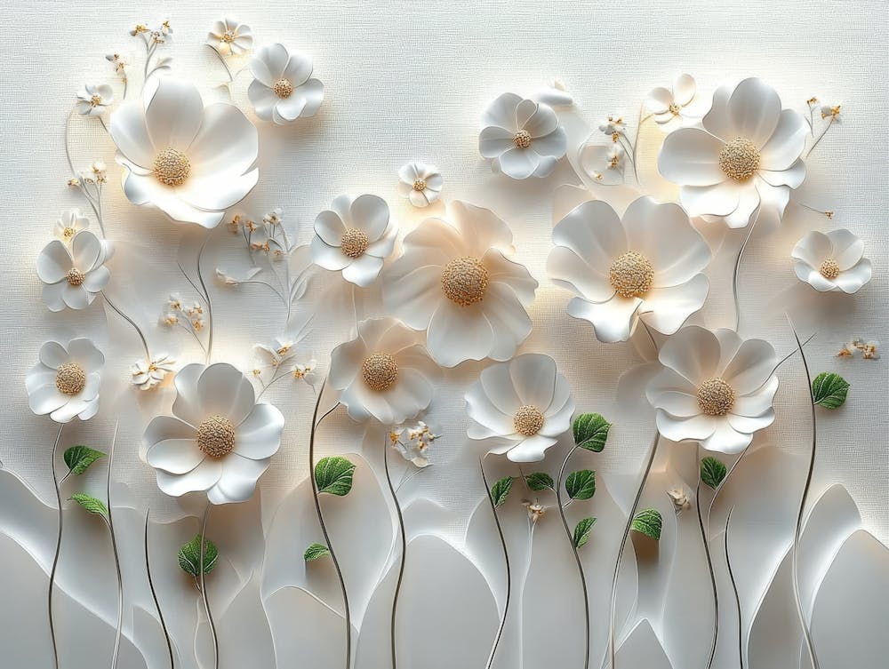 Blumen an einer Wand 10