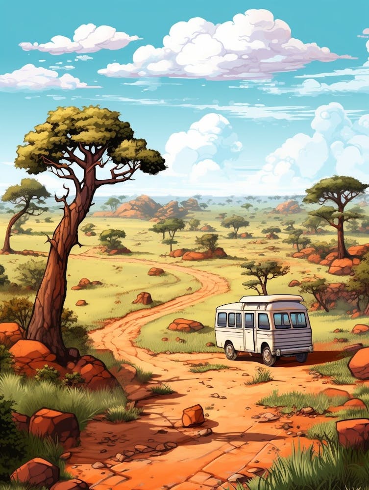 Kruger National Park Cartoon 3