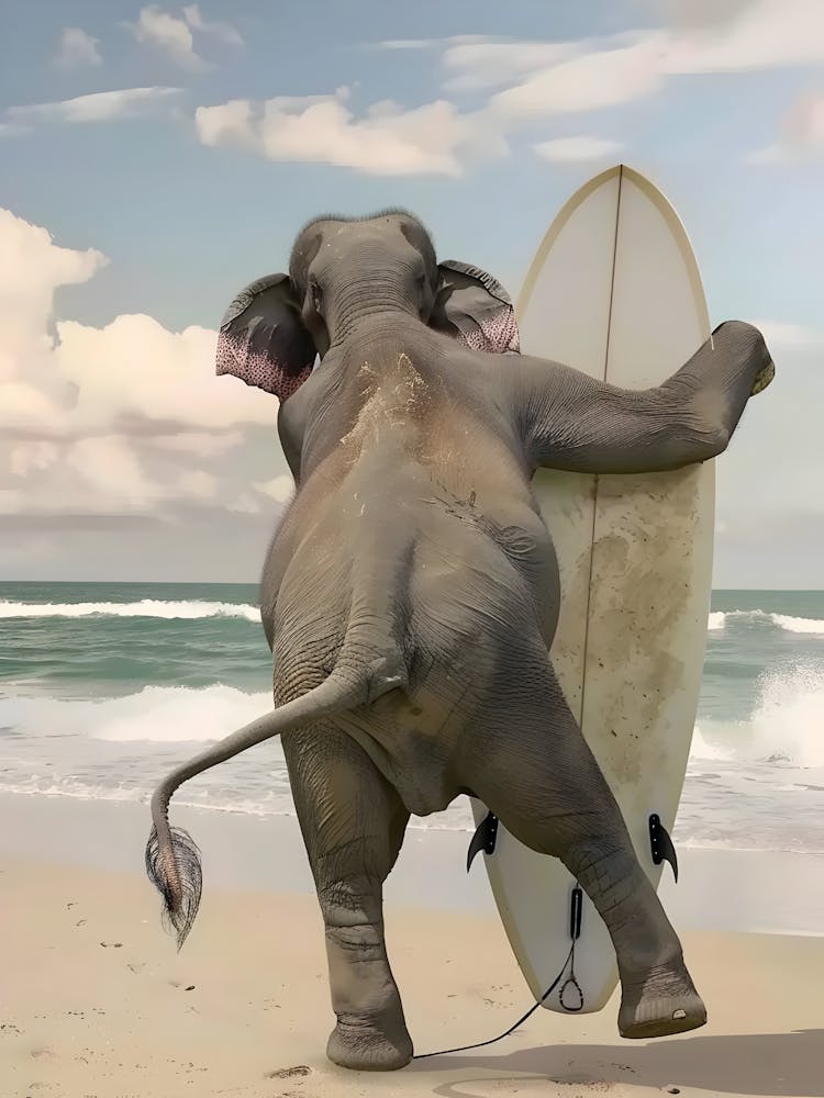 Elephant Surfing