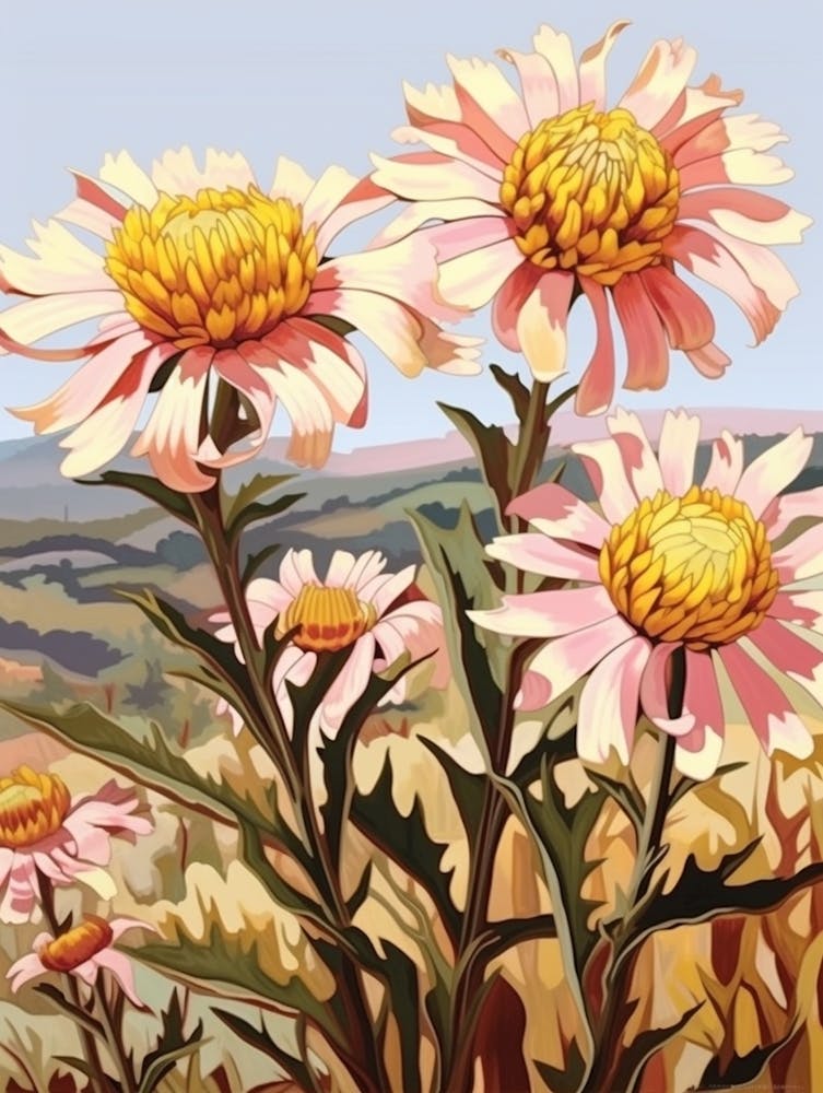 Gaillardia 1 Flower Painting