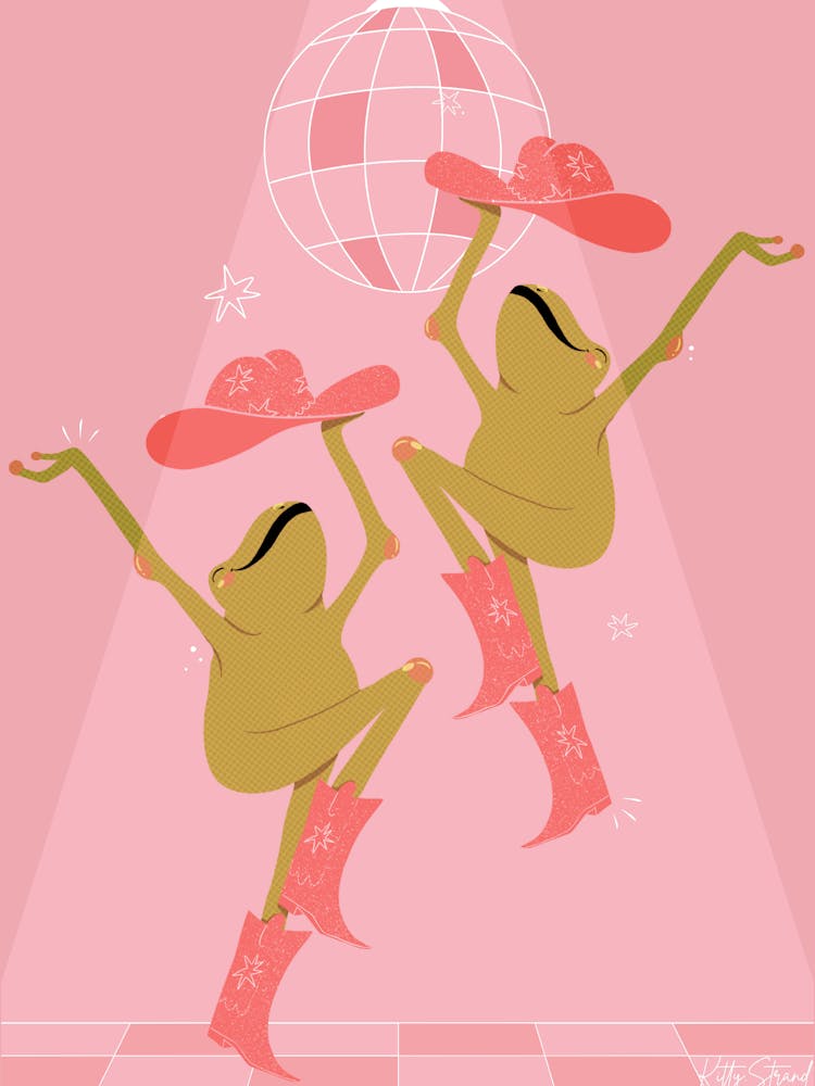Frogs Dancing on the Dance Floor