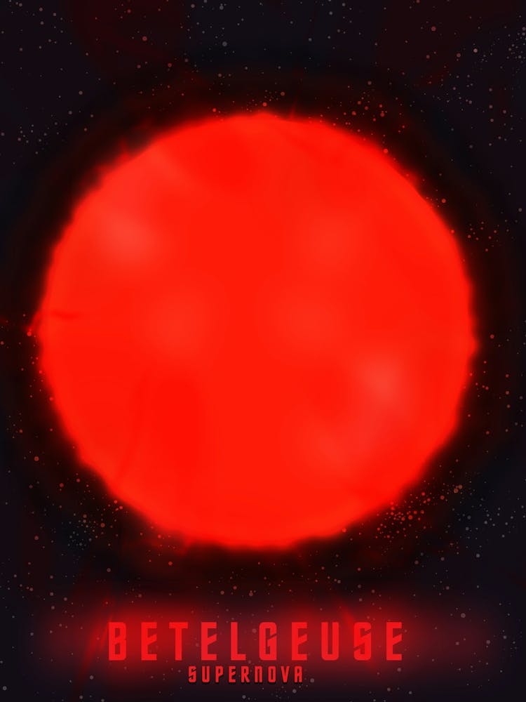 Betelgeuse Supernova Space Art