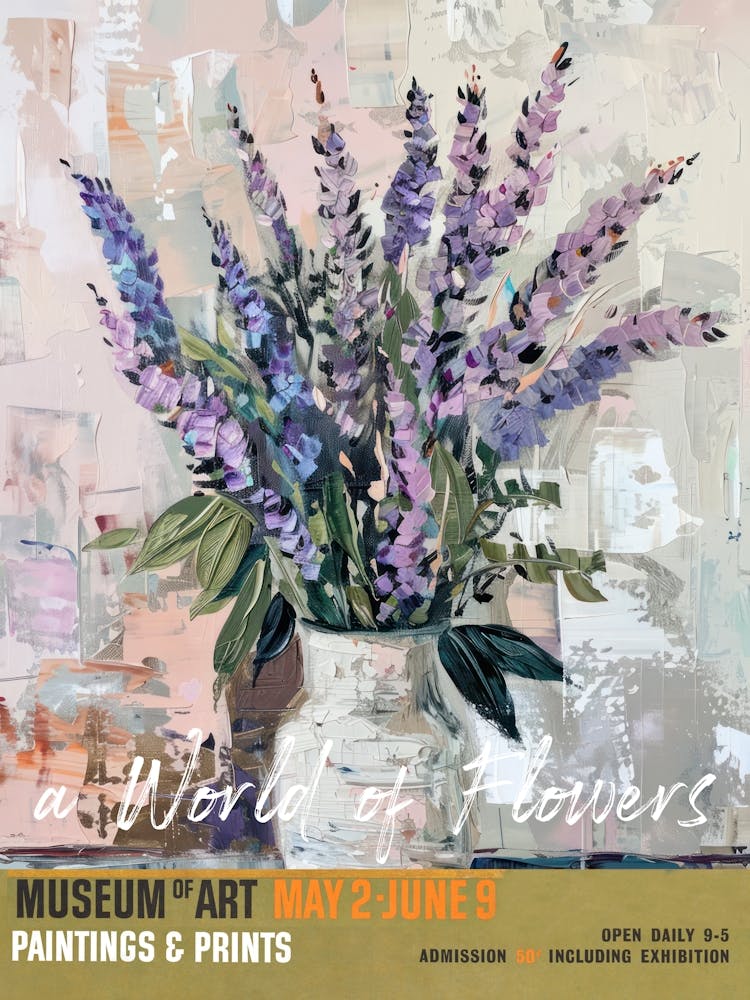 A World Of Flowers, Van Gogh Exhibition Lavender 4