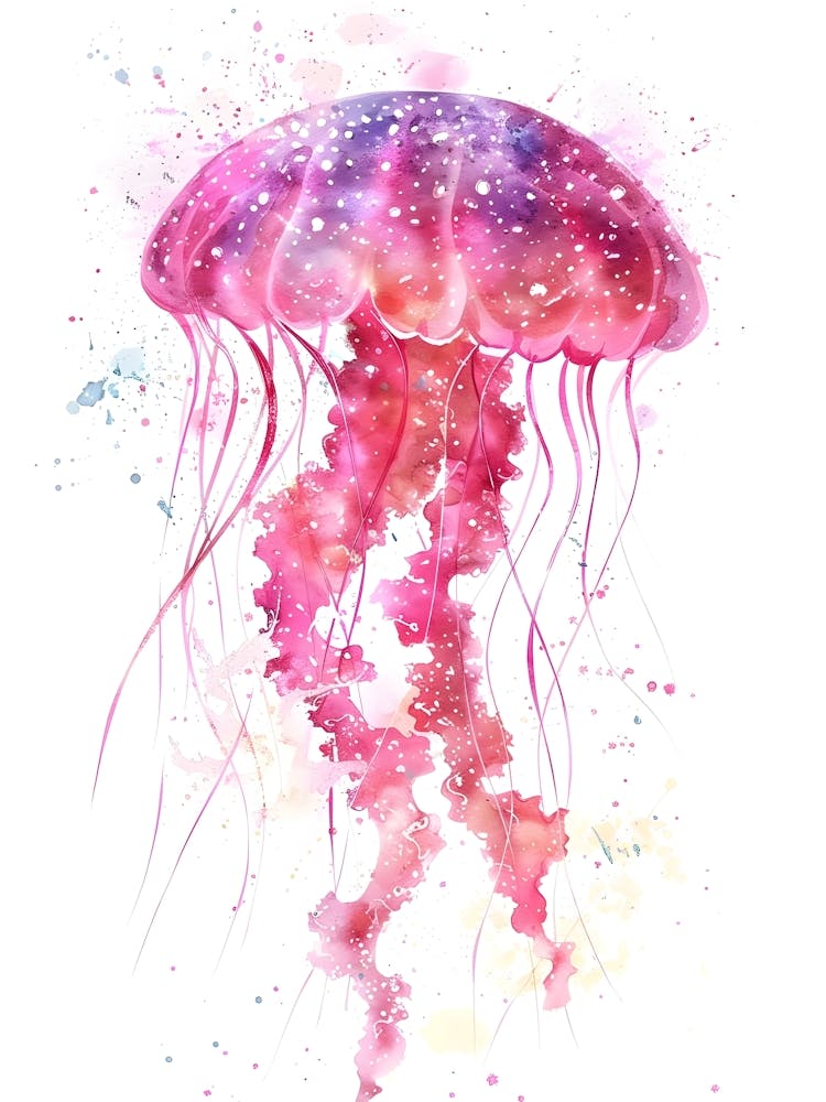 Watercolor Jellyfish 7